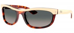 Gafas de Sol - Ray-Ban - RB2489 BALORAMA - 144371  BEIGE ON HAVANA  // GREY GRADIENT