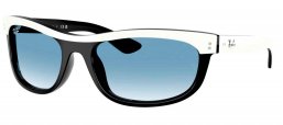 Gafas de Sol - Ray-Ban - RB2489 BALORAMA - 14443F  WHITE ON BLACK // BLUE GRADIENT