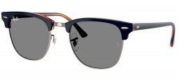 Gafas de Sol - Ray-Ban - RB3016 CLUBMASTER - 1278B1  BLUE ON GUNMETAL // DARK GREY