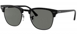 Gafas de Sol - Ray-Ban - RB3016 CLUBMASTER - 1305B1 TOP WRINKLED BLACK ON BLACK // DARK GREY