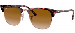 Gafas de Sol - Ray-Ban - RB3016 CLUBMASTER - 133751 PINK HAVANA // BROWN GRADIENT CLEAR