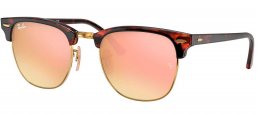 Gafas de Sol - Ray-Ban - RB3016 CLUBMASTER - 990/7O SHINY RED HAVANA // COPPER FLASH GRADIENT