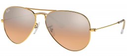 Gafas de Sol - Ray-Ban - RB3025 AVIATOR LARGE METAL - 001/3E GOLD // BROWN GRADIENT PINK SILVER MIRROR