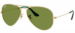 Gafas de Sol - Ray-Ban - RB3025 AVIATOR LARGE METAL - 001/4E ARISTA GOLD // GREEN