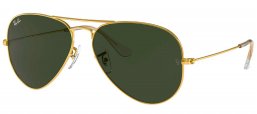 Gafas de Sol - Ray-Ban - RB3025 AVIATOR LARGE METAL - 001/58 GOLD // CRYSTAL GREEN POLARIZED