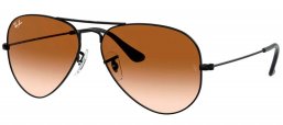 Gafas de Sol - Ray-Ban - RB3025 AVIATOR LARGE METAL - 002/51 BLACK // BROWN GRADIENT
