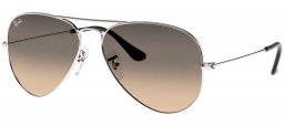 Gafas de Sol - Ray-Ban - RB3025 AVIATOR LARGE METAL - 003/32 SILVER // CRYSTAL GREY GRADIENT