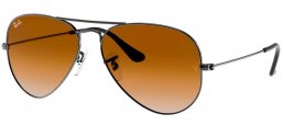 Gafas de Sol - Ray-Ban - RB3025 AVIATOR LARGE METAL - 004/51 GUNMETAL // CRYSTAL BROWN GRADIENT