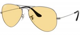 Gafas de Sol - Ray-Ban - RB3025 AVIATOR LARGE METAL - 004/R6 GUNMETAL // YELLOW