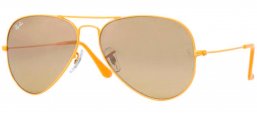 Gafas de Sol - Ray-Ban - RB3025 AVIATOR LARGE METAL - 091/3K METAL YELLOW MATTE // CRYSTAL BROWN MIRROR SILVER GRADIENT