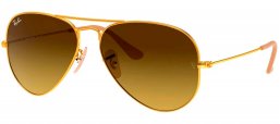 Gafas de Sol - Ray-Ban - RB3025 AVIATOR LARGE METAL - 112/85 MATTE GOLD // BROWN GRADIENT