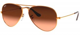 Gafas de Sol - Ray-Ban - RB3025 AVIATOR LARGE METAL - 9001A5 SHINY LIGHT BRONZE // PINK GRADIENT BROWN