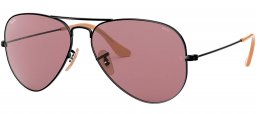 Gafas de Sol - Ray-Ban - RB3025 AVIATOR LARGE METAL - 9066Z0 BLACK // VIOLET PHOTOCROMIC