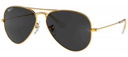 Gafas de Sol - Ray-Ban - RB3025 AVIATOR LARGE METAL - 919648 LEGEND GOLD // BLACK POLARIZED