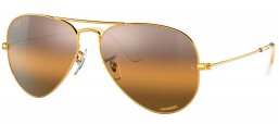 Gafas de Sol - Ray-Ban - RB3025 AVIATOR LARGE METAL - 9196G5 LEGEND GOLD // CLEAR GRADIENT DARK BROWN POLARIZED