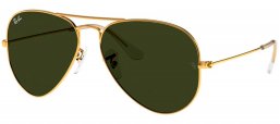 Gafas de Sol - Ray-Ban - RB3025 AVIATOR LARGE METAL - L0205 GOLD // CRYSTAL GREY GREEN