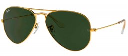 Gafas de Sol - Ray-Ban - RB3025 AVIATOR LARGE METAL - W3234 GOLD // GREY GREEN