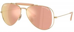 Gafas de Sol - Ray-Ban - RB3029M - 001/7J ARISTA GOLD // BROWN MIRROR PINK