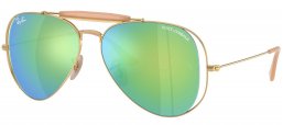 Gafas de Sol - Ray-Ban - RB3029M - 001/8N  ARISTA GOLD // GREEN MIRROR BLUE