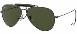 Gafas de Sol - Ray-Ban - RB3030 OUTDOORSMAN - L9500 BLACK // CRYSTAL GREEN