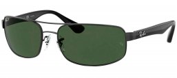 Gafas de Sol - Ray-Ban - RB3445 - 002/58 BLACK CRYSTAL // GREEN POLARIZED