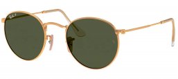 Gafas de Sol - Ray-Ban - RB3447 ROUND METAL - 112/58 MATTE GOLD // GREEN POLARIZED