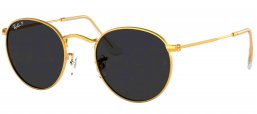 Gafas de Sol - Ray-Ban - RB3447 ROUND METAL - 919648 LEGEND GOLD // BLACK POLARIZED