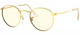 Gafas de Sol - Ray-Ban - RB3447 ROUND METAL - 9196BL LEGEND GOLD // PHOTOCROMIC GREY BLUE LIGHT FILTER