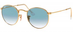 Gafas de Sol - Ray-Ban - RB3447N ROUND METAL - 001/3F ARISTA // CRYSTAL WHITE GRADIENT BLUE