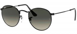 Gafas de Sol - Ray-Ban - RB3447N ROUND METAL - 002/71 BLACK // GREY GREEN