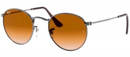 Gafas de Sol - Ray-Ban - RB3447N ROUND METAL - 004/51 GUNMETAL // CRYSTAL BROWN GRADIENT