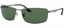 Gafas de Sol - Ray-Ban - RB3498 - 004/71 GUNMETAL // GREEN