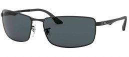 Gafas de Sol - Ray-Ban - RB3498 - 006/81 MATTE BLACK // GREY POLARIZED