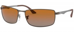 Gafas de Sol - Ray-Ban - RB3498 - 029/T5 MATTE GUNMETAL // GREY GRADIENT BROWN POLARIZED