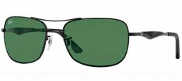 Gafas de Sol - Ray-Ban - RB3515 - 006/71  MATTE BLACK // GREEN