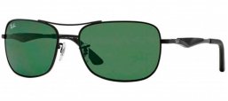 Gafas de Sol - Ray-Ban - RB3515 - 006/9A  MATTE BLACK // GREEN POLARIZED