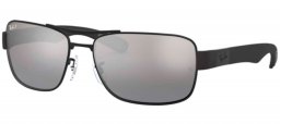 Gafas de Sol - Ray-Ban - RB3522 - 006/82 MATTE BLACK // GREY MIRROR SILVER POLARIZED