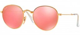 Gafas de Sol - Ray-Ban - RB3532 FOLDING - 001/Z2 GOLD // LIGHT BROWN MIRROR PINK