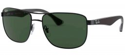 Gafas de Sol - Ray-Ban - RB3533 - 002/71 BLACK // GREY GREEN