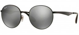 Gafas de Sol - Ray-Ban - RB3537 - 002/6G SHINY BLACK // GREY MIRROR SILVER