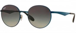 Gafas de Sol - Ray-Ban - RB3537 - 185/11 SHINY BLUE // LIGHT MIRROR BLUE