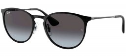 Gafas de Sol - Ray-Ban - RB3539 ERIKA METAL - 002/8G BLACK // GREY GRADIENT
