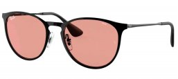 Gafas de Sol - Ray-Ban - RB3539 ERIKA METAL - 002/Q4 BLACK // EVOLVE PHOTOCROMIC BROWN TO DARK BROWN