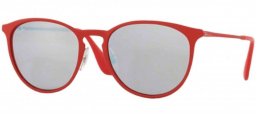 Gafas de Sol - Ray-Ban - RB3539 ERIKA METAL - 9023B5 RUBBER BORDO // BORDO LIGHT FLASH GREY