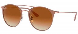 Gafas de Sol - Ray-Ban - RB3546 - 907151 COPPER TOP ON BEIGE // CLEAR GRADIENT BROWN