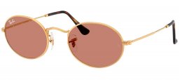 Gafas de Sol - Ray-Ban - RB3547 OVAL - 001/1A  GOLD // LIGHT BROWN