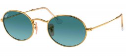 Gafas de Sol - Ray-Ban - RB3547 OVAL - 001/3M GOLD // BLUE GRADIENT GREY
