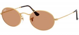 Gafas de Sol - Ray-Ban - RB3547 OVAL - 001/53 GOLD // BROWN