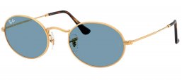 Gafas de Sol - Ray-Ban - RB3547 OVAL - 001/56  GOLD // BLUE