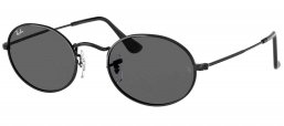 Gafas de Sol - Ray-Ban - RB3547 OVAL - 002/B1 BLACK // DARK GREY